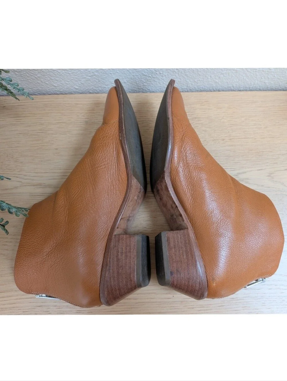 Wal & Pai West Tan Leather Ankle Cowboy Booties Cobbler Upgraded Soles Size 40